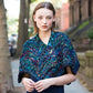 Park Place Pointed Edge Shawl, designed by Debbie O'Neill, intermediate level using Malabrigo Caracol
