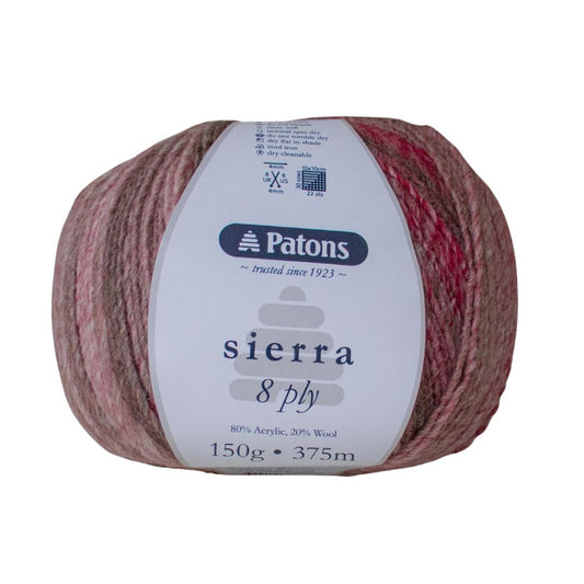 Patons Sierra 8 Ply 3497 Red Spirit