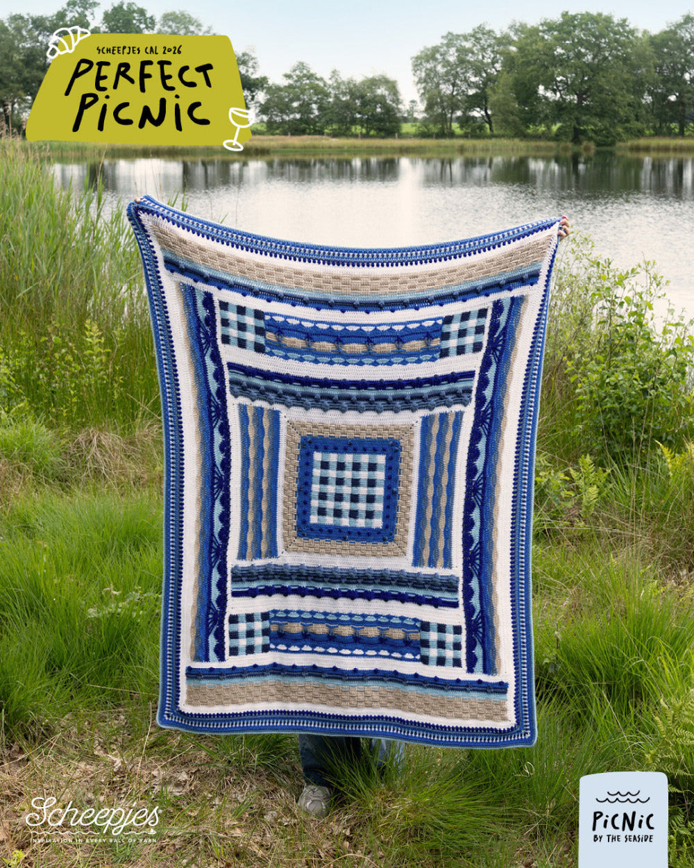 Scheepjes "Perfect Picnic" 2026 CAL Colour Crafter Yarn Kit - Picnic By the Seaside