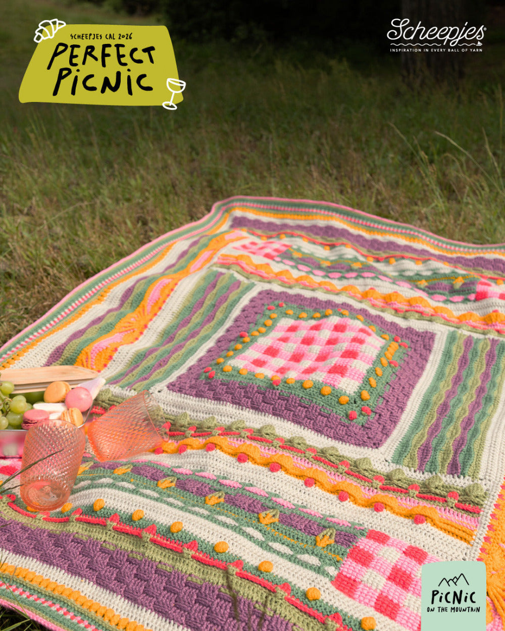 Scheepjes "Perfect Picnic" 2026 CAL  Colour Crafter Yarn Kit - Picnic on the Mountain