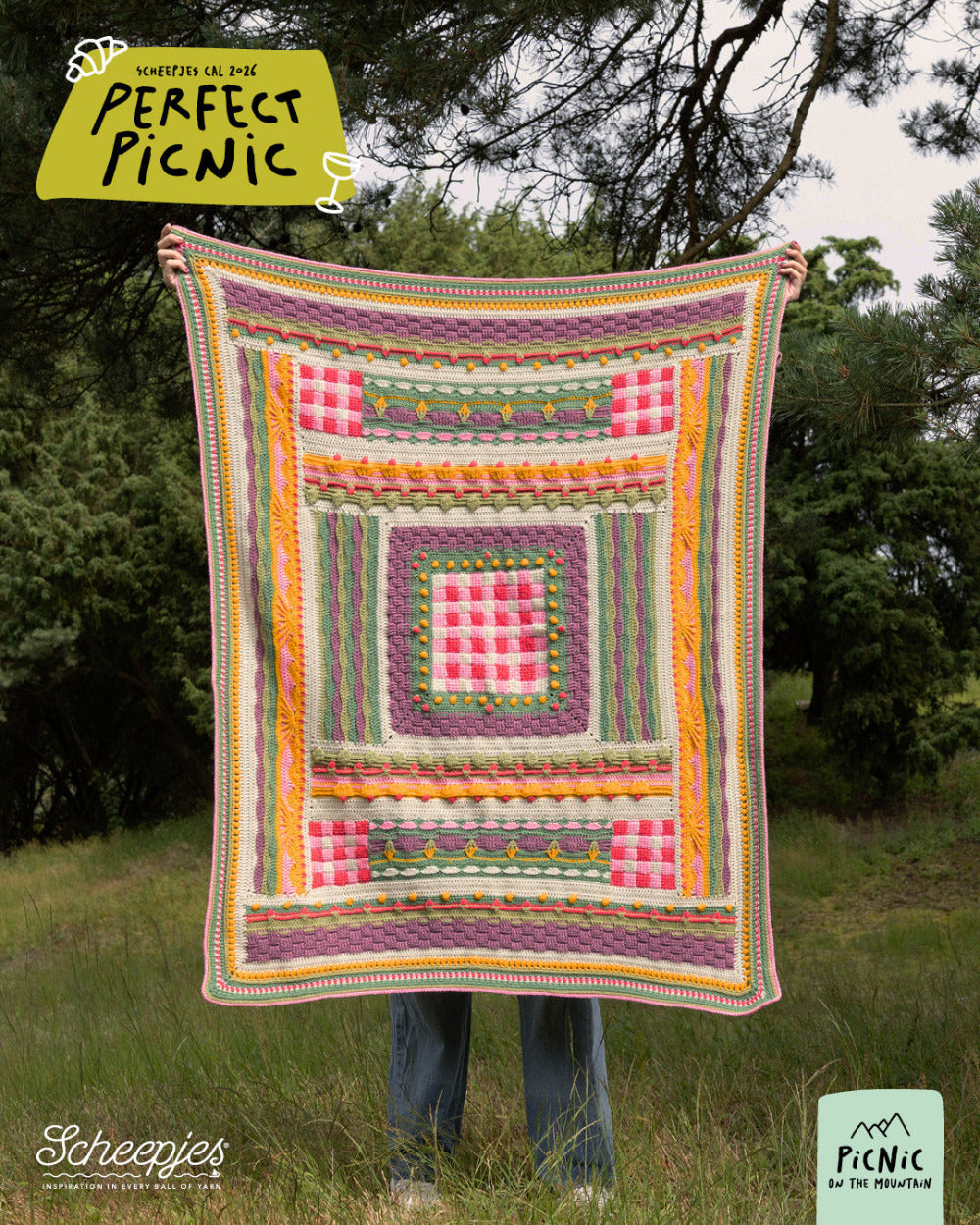 Scheepjes "Perfect Picnic" 2026 CAL  Colour Crafter Yarn Kit - Picnic on the Mountain