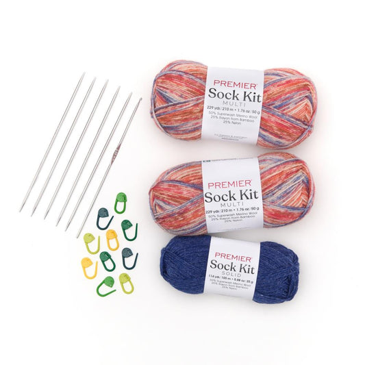 Premier Yarns Sock Kit (Knit or Crochet) - Take a Hike