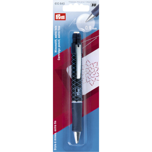 Prym Retractable Cartridge Pencil for Fabric - White 0.9mm