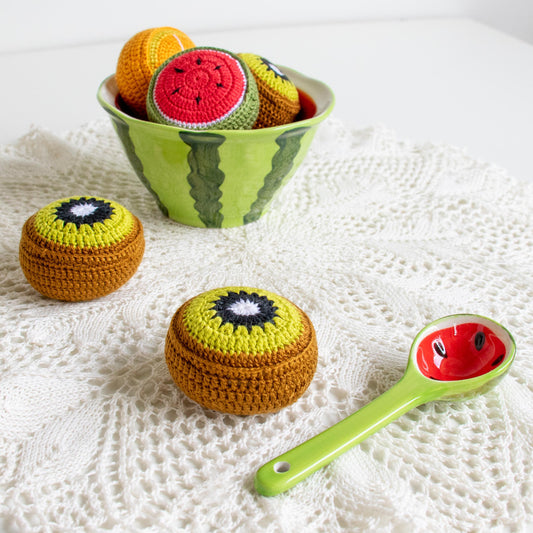 Prym Love Pin Cushion and Pattern Weight - Kiwi Fruit