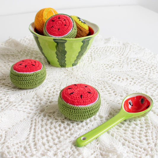 Prym Love Pin Cushion and Pattern Weight - Melon