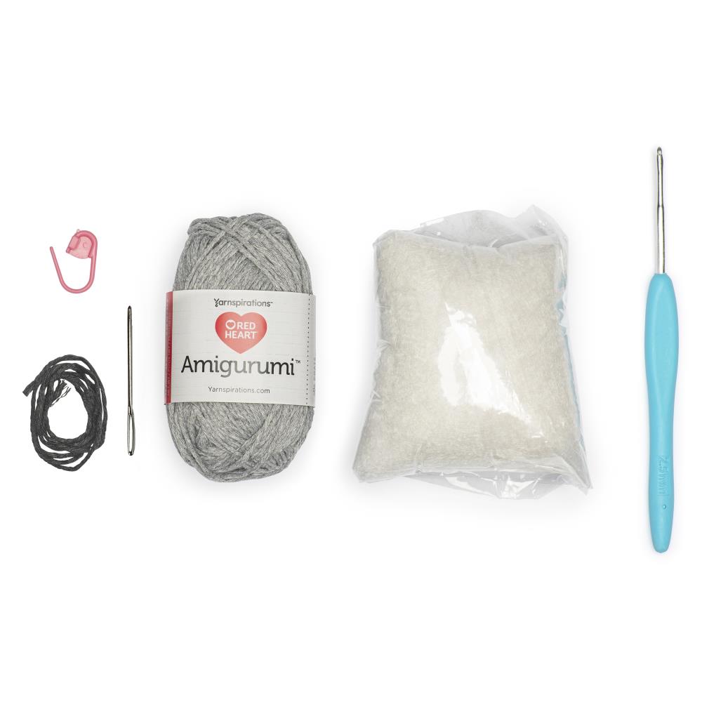 Red Heart "Ross the Elephant" Amigurumi Crochet Kit