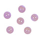 Lavender Round Shell Two Hole Button 13mm front