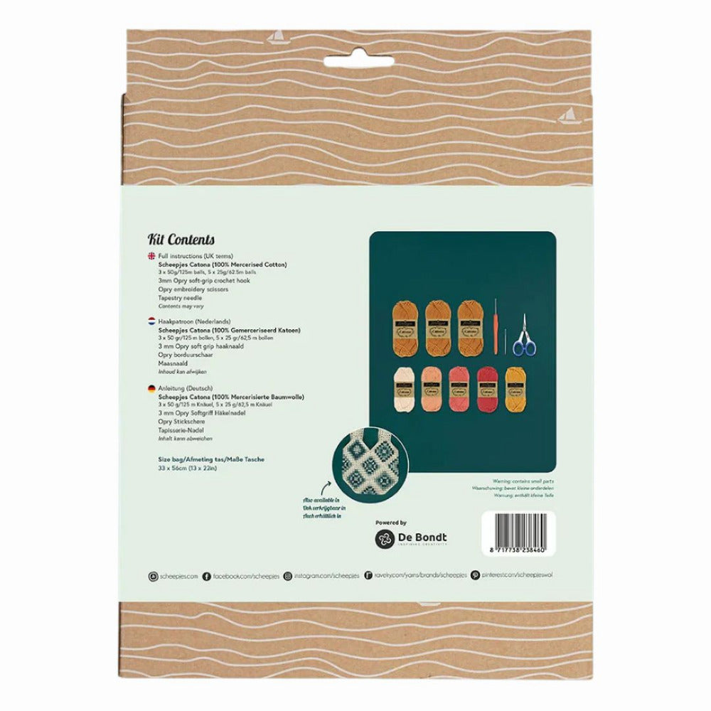 Scheepjes Beginner Granny Square Crochet Bag Kit