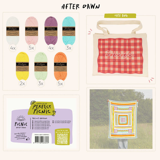 Scheepjes "Perfect Picnic" 2026 CAL Cotton Create DK Yarn Kit - Picnic After Dawn