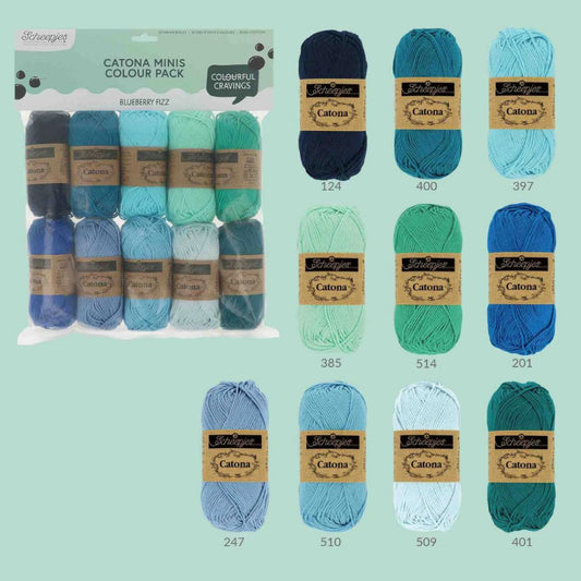 Scheepjes Catona Minis Colour Pack Blueberry Fizz