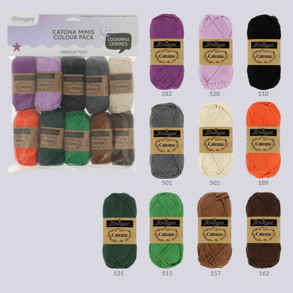 Scheepjes Catona Minis Colour Pack Midnight Feast