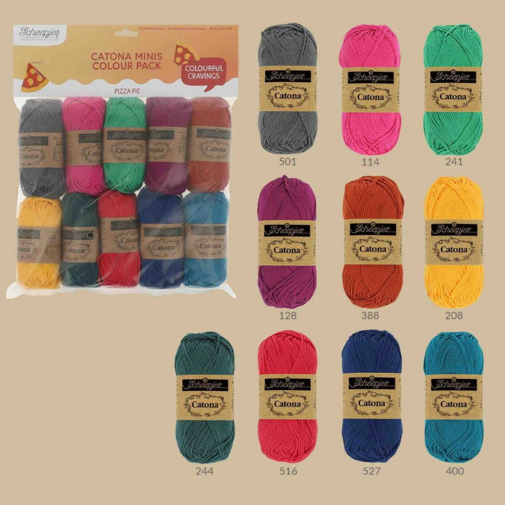 Scheepjes Catona Minis Colour Pack Pizza Pie