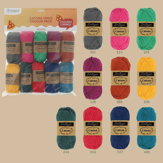 Scheepjes Catona Minis Colour Pack Pizza Pie