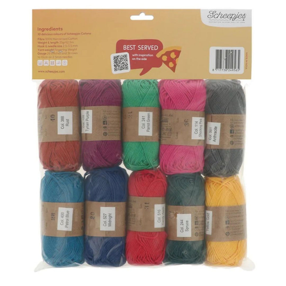 Scheepjes Catona Minis Colour Pack Pizza Pie