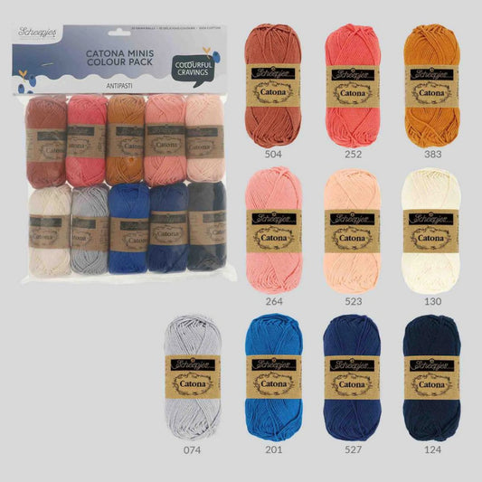 Scheepjes Catona Minis Colour Pack Antipasti