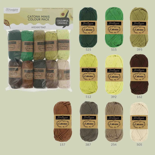 Scheepjes Catona Minis Colour Pack Avocado Toast
