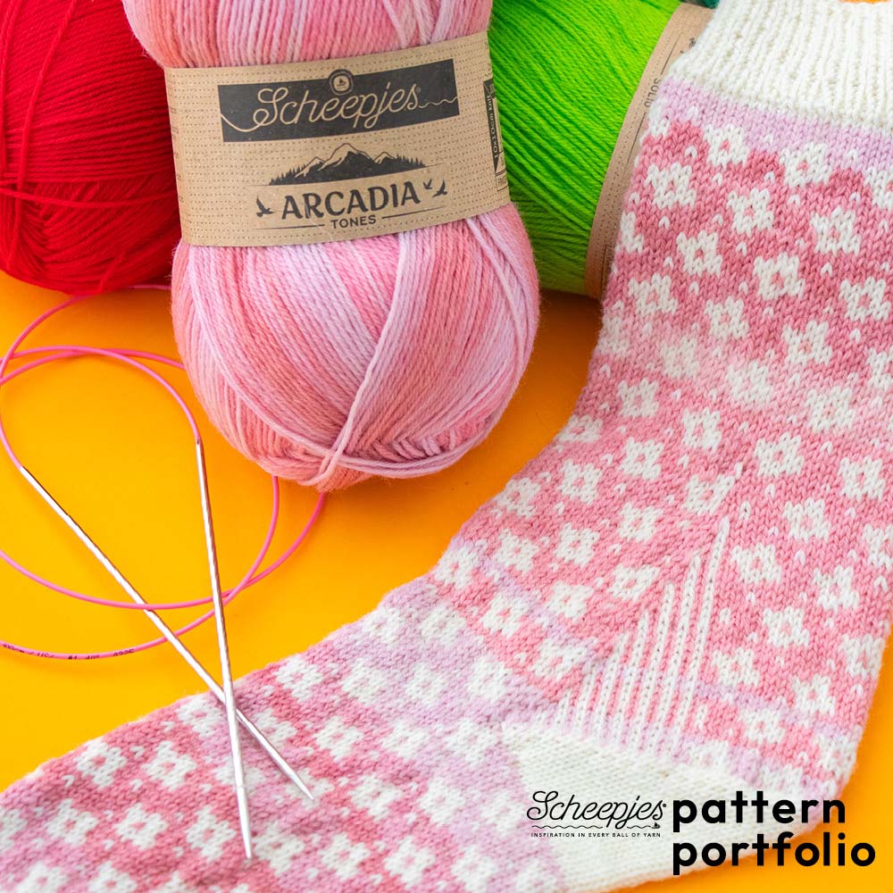 Pattern Portfolio Arcadia Sock Knitting Pattern