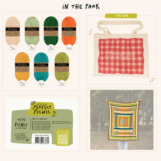 Scheepjes "Perfect Picnic" 2026 CAL Cotton Create DK Yarn Kit - Picnic in the Park