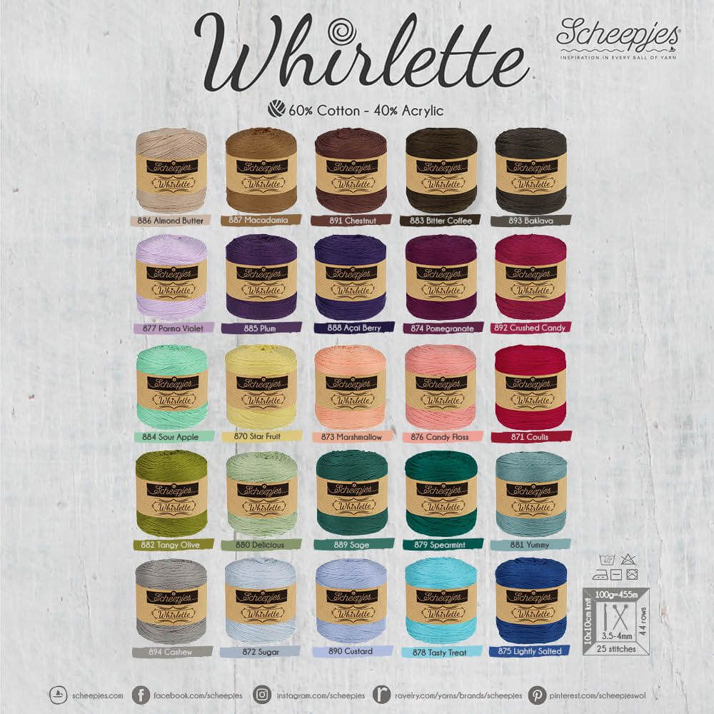 Scheepjes Whirlette Colour Card