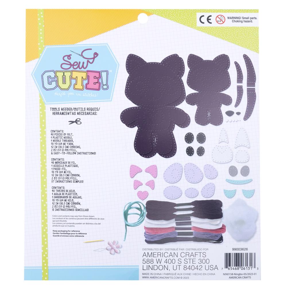 Sew Cute Kid's Sewing Kit Cat with Kitten