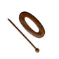 Oval 95mm Oval Timber Shawl Pin