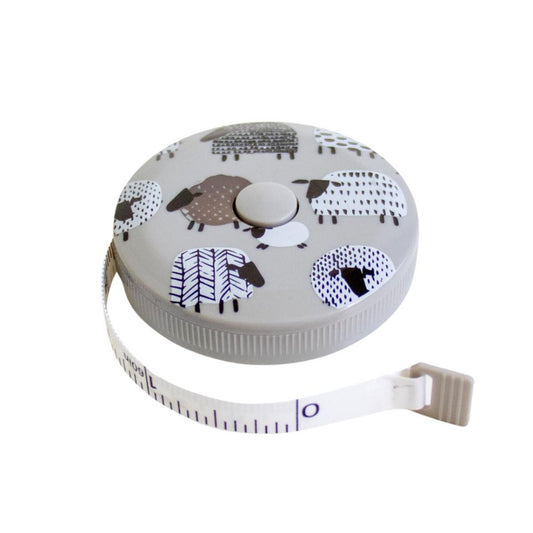 DMC Sheep Motif Tape Measure Grey