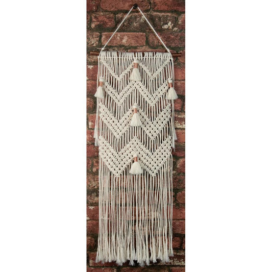 Solid Oaks "Chevrons and Tassels" Macramé  Wall Hanging Kit