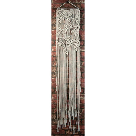 Solid Oak "Leaves and Branches" Macramé  Wall Hanging Kit