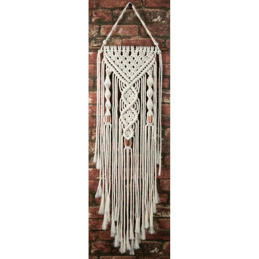 Solid Oak "Two Twists" Macramé  Wallhanging Kit