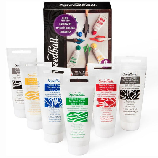 Speedball Block Printing Inks 6/Pkg