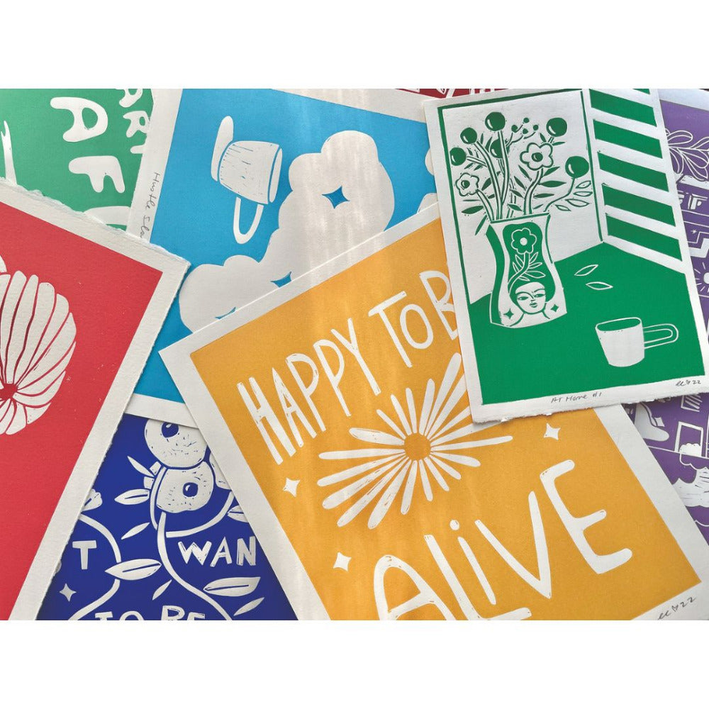 Speedball Paper and Cardboard Block Printing  Inks 6/Pkg