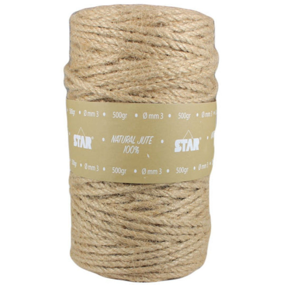 Star Natural Jute Cord 3-4mm