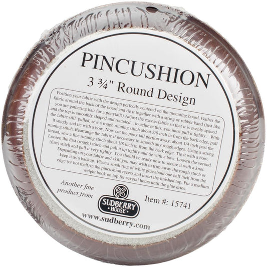 Sudberry House Mahogany Round Pincushion 12.cm (4.75 inch)