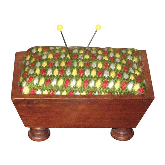 Sudberry House Vintage Mahogany Finish Pin Cushion Base 8.5cm x 5.5cm