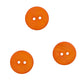 Orange Round Shell Two Hole Button 20mm