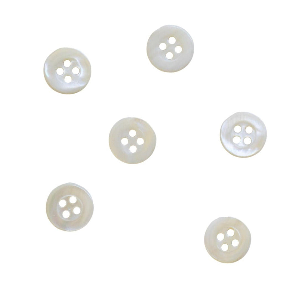 Round Shell Four Hole Button 12mm