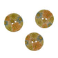 Autumn Flower Coconut Shell Two Hole Button 40mm