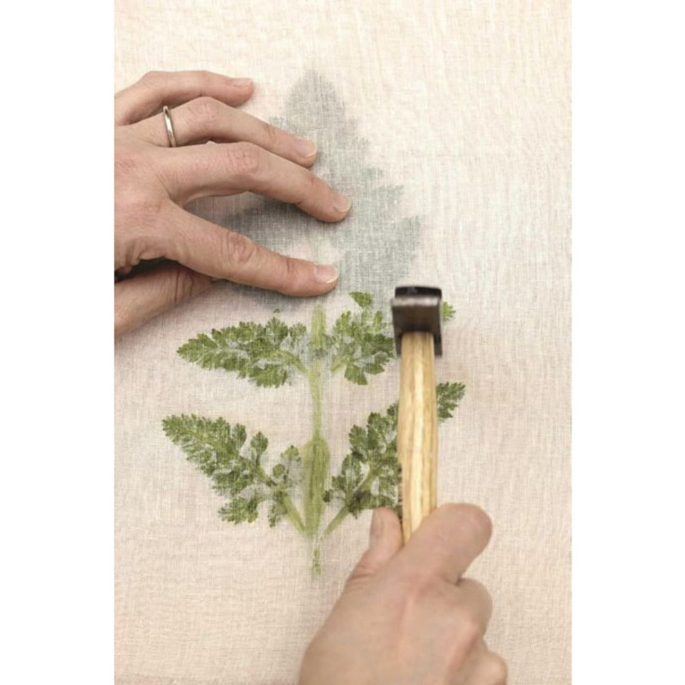 The Art of Tataki Zomé - Botanical Fabric Printing With Just a Hammer and Flowers or Leaves by Julie Laforet