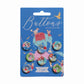 Tilda Farm Flower Buttons Set of Eight 16mm