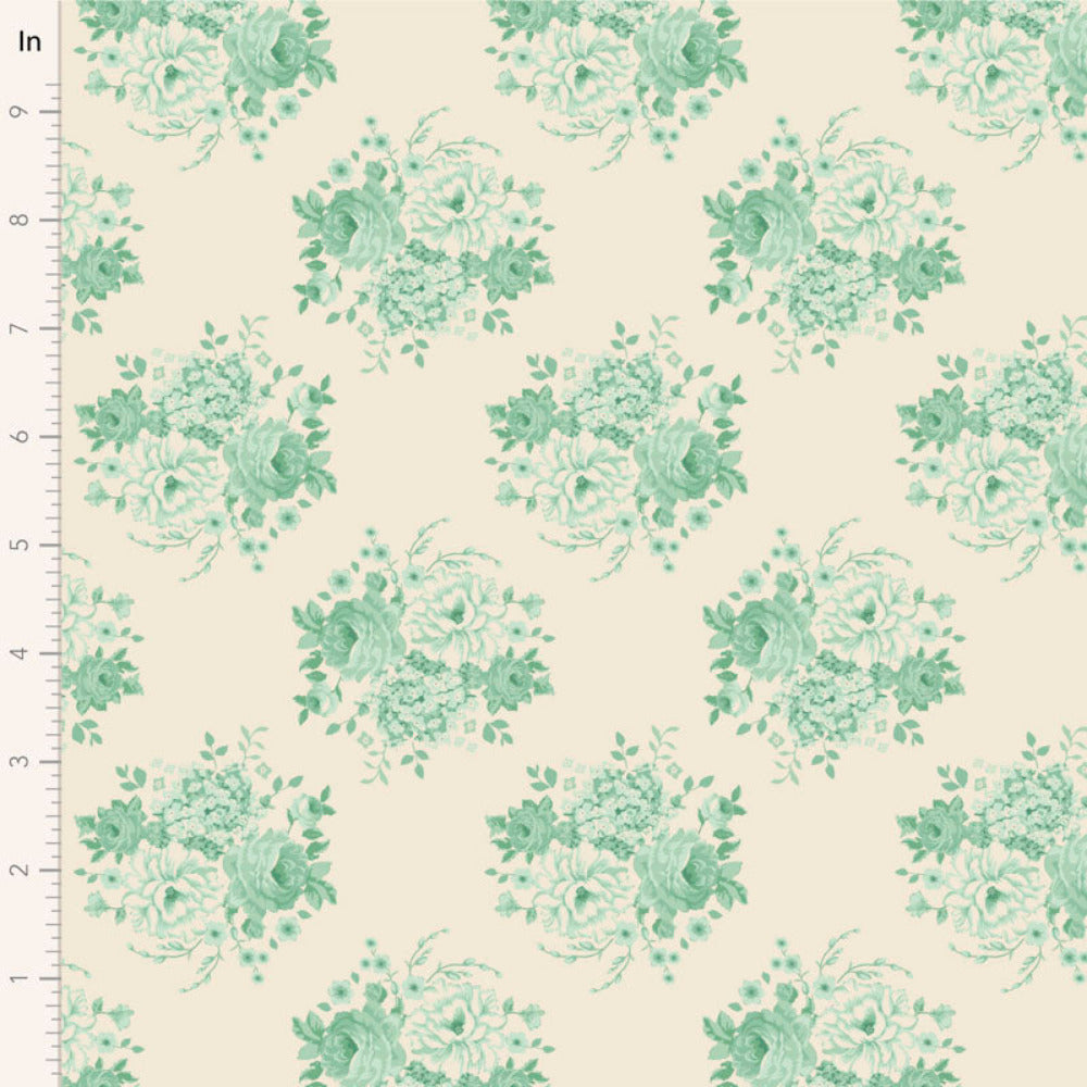 Tilda Sunday Brunch Five Piece Fat Quarter Bundle Lime/Teal