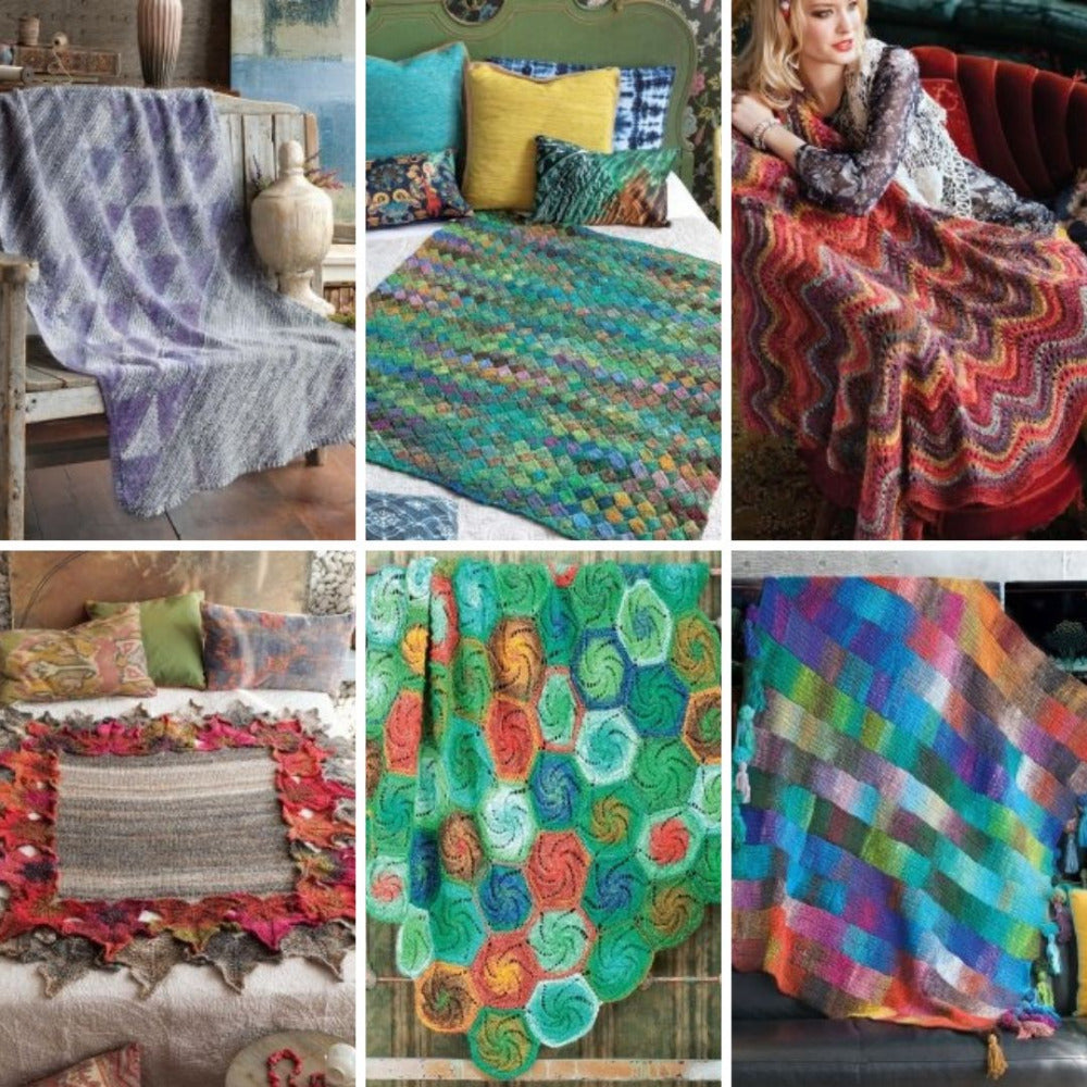 Timeless Noro - Knit Blankets, 25 Colourful & Cosy Throws