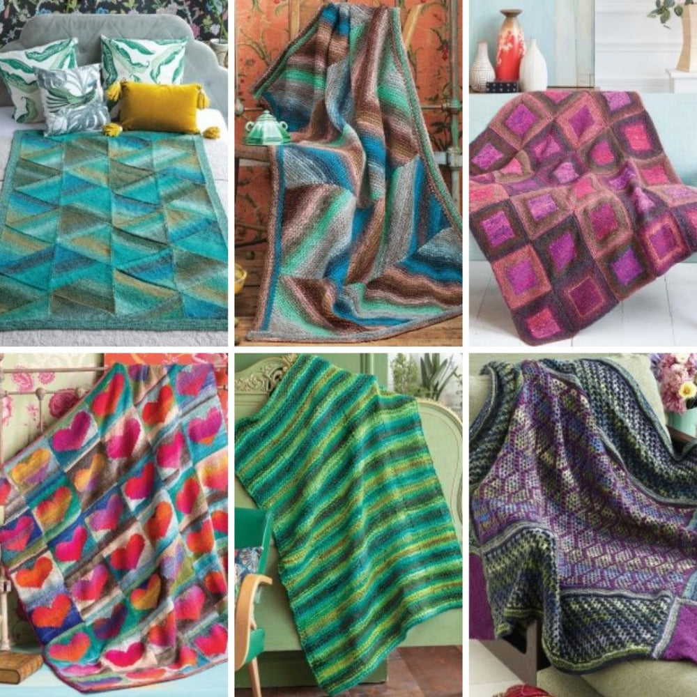 Timeless Noro - Knit Blankets, 25 Colourful & Cosy Throws