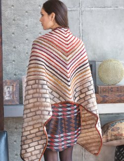 Timeless Noro - Knit Shawls: 25 Unique and Vibrant Designs, Brick Lane Shawl