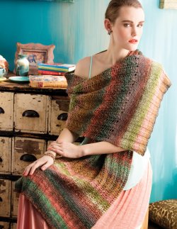 Timeless Noro - Knit Shawls: 25 Unique and Vibrant Designs, Textured Shawl