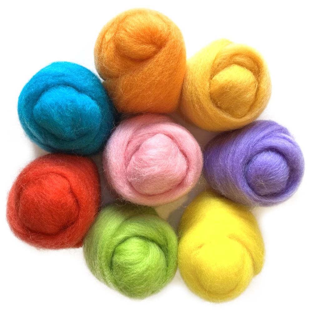 Wistyria Editions Wool Roving 8/Pk
