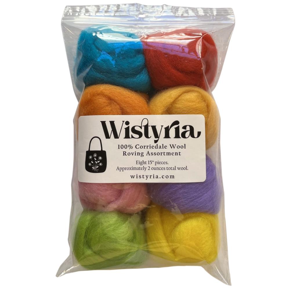 Wistyria Editions Wool Roving 8/Pk Confetti