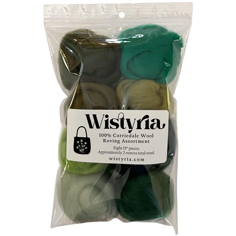 Wistyria Editions Wool Roving 8/Pk Jungle