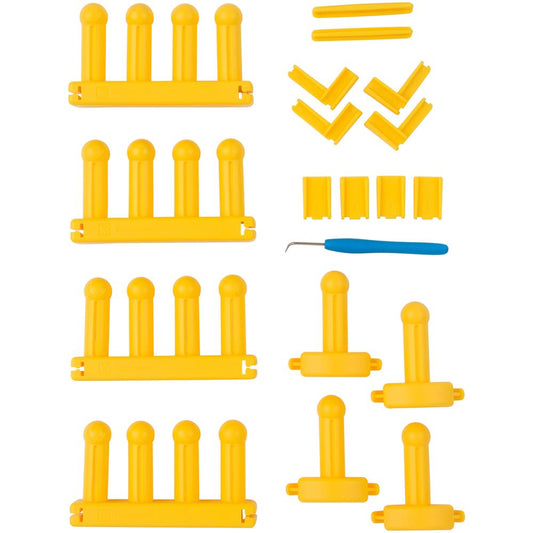 Authentic Knitting Board Zippy Master Loom Set contents