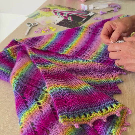 Louisa Harding Keiko Shawl featuring Louisa Harding Amitol Grande 12 Ply