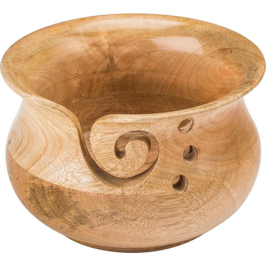 Susan Bates 14500 Mango Wood Yarn Bowl